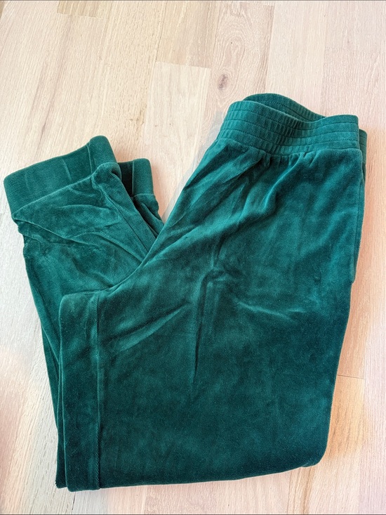wild fable Pants - wild fable Dark Green Velour Lounge Pants